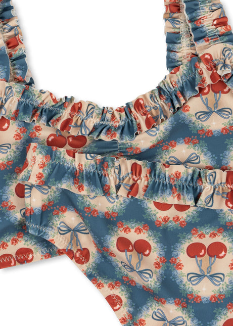 <tc>Konges Sløjd</tc> Bikini Kind Maya Grs Cherry Bow Blå