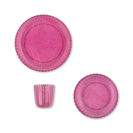 <tc>Konges Sløjd</tc> Servis Glitter Sprakling Sangria 3st