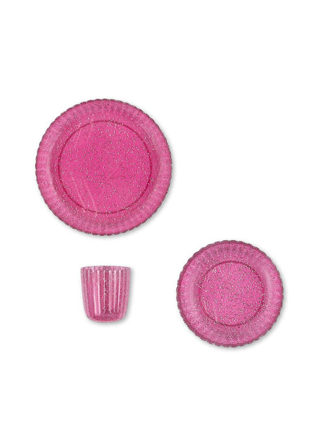 <tc>Konges Sløjd</tc> Servis Glitter Sprakling Sangria 3st