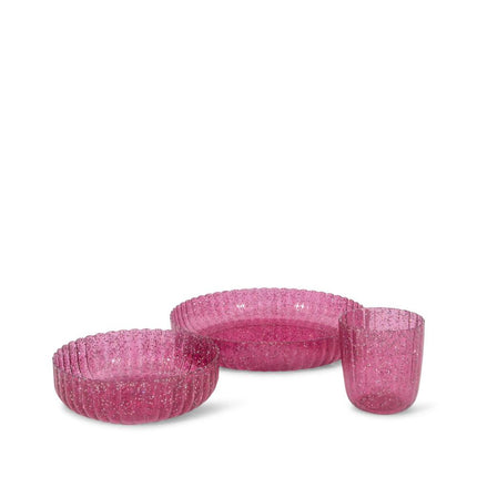 <tc>Konges Sløjd</tc> Servis Glitter Sprakling Sangria 3st
