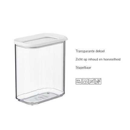<tc>Mepal</tc> Modula förvaringsburk 1500 ml, vit