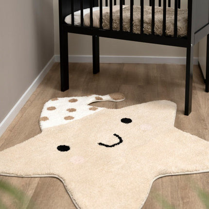 Baby's Only Vloerkleed Ster Heaven Clay/Warm Linen 105X100Cm koop je bij Babywinkel