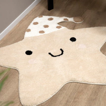 Baby's Only Vloerkleed Ster Heaven Clay/Warm Linen 105X100Cm koop je bij Babywinkel