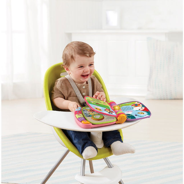 Vtech Baby Boekje Dierenvriendjes Liedjes Roze koop je bij Babywinkel