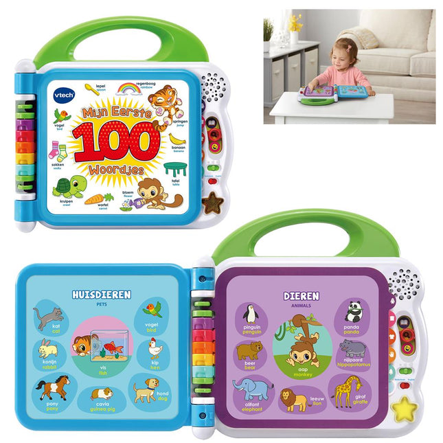 Vtech Baby Boekje Mijn Eerste 100 Woordjes koop je bij Babywinkel