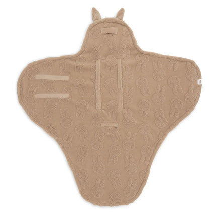 Jollein Wikkeldeken Baby Miffy Jacquard Teddy/Biscuit koop je bij Babywinkel