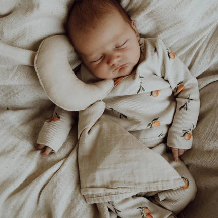 Yumi Baby Overslag Shirt Baby Beige Oranges koop je bij Babywinkel