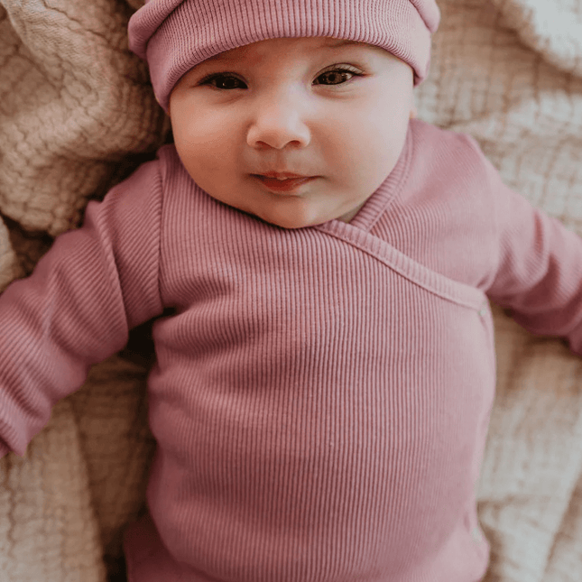Yumi Baby Overslag Shirt Baby Ruffle Ash Rose koop je bij Babywinkel