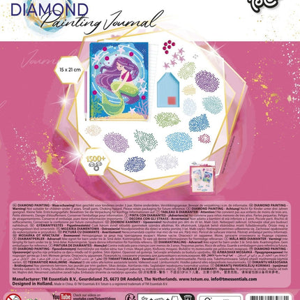 Zeemeermin Knutselset Diamond Painting Notitieboek koop je bij Babywinkel