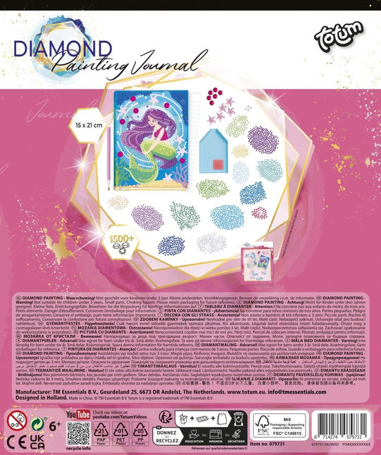 Zeemeermin Knutselset Diamond Painting Notitieboek koop je bij Babywinkel