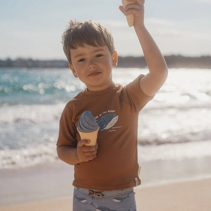 Zwem shirt korte mouwen Sunny Brown koop je bij Babywinkel